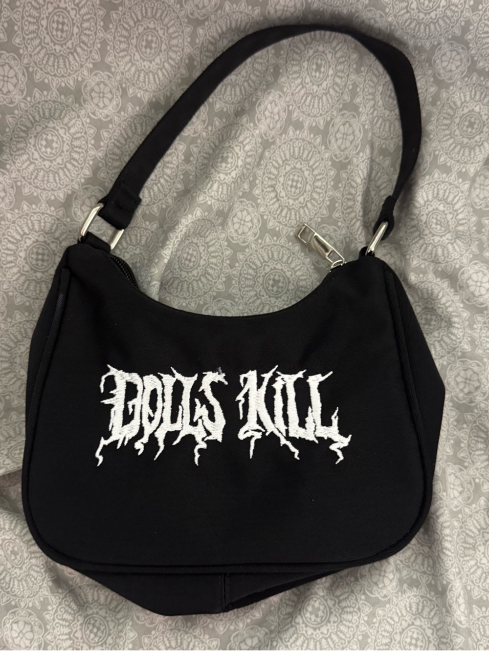 Dolls Kill Black Canvas Bag